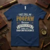 THEY CALL ME POOPAW text design featuring bold typography on quality t-shirt