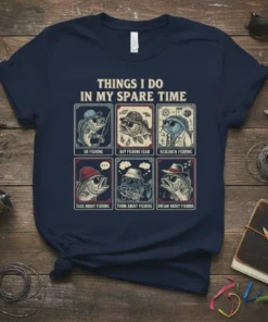 THINGS I DO IN text design featuring stylish typography on quality t-shirt