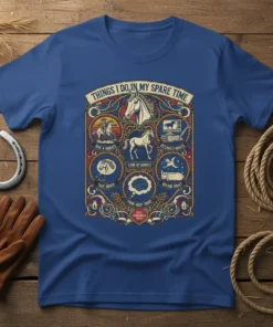 THINGS I DO IN text design featuring creative typography on quality t-shirt