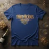 Thirtylicious 30th birthday t-shirt with gold gears graphic and elegant typography