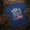 THIS IS AMERICA WE text design featuring eye-catching typography on quality t-shirt