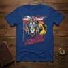 This Is Britannia t-shirt design featuring Boris Johnson, a geometric lion, and the Union Jack flag