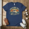 This is How I Roll golf cart t-shirt with retro sunset graphic and landscape