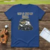 This Is How We Roll golf cart graphic t-shirt with bold text and off-road tires