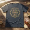 This Is My Day Drinking Shirt quote with hops and beer mug graphic, vintage distressed style