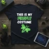 This Is My Firefly Costume text with a glowing green firefly graphic on a navy t-shirt