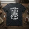 This is my I'm old as shit T-Shirt with a vintage grandfather clock graphic and distressed typography