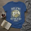 This Is My Rotting In Bed Cat Shirt design featuring a cat in bed, with the phrase "This Is My