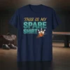 This Is My Spare Shirt design with a bowling ball hitting pins, perfect for bowling enthusiasts