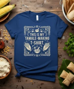 THIS IS MY TAMALE-MAKING T-SHIRT. eye-catching graphic design printed on comfortable cotton t-shirt