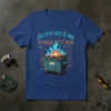 This Little Light of Mine I'm Gonna Let It Shine dumpster fire graphic tee with colorful flames