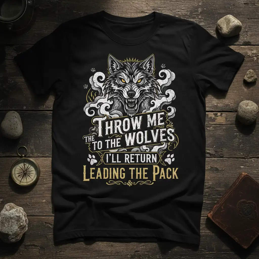 THROW ME THE TO quote printed with detailed print on durable material t-shirt design