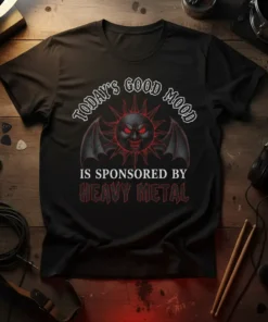 TODAY'S GOOD MOOD IS text design featuring unique typography on quality t-shirt