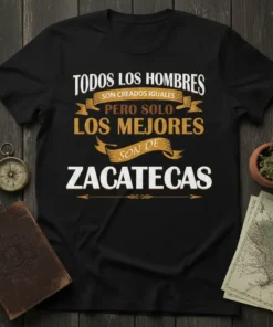 TODOS LOS HOMBRES SON text design featuring eye-catching typography on quality t-shirt