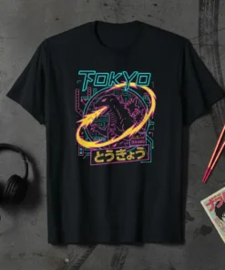 Tokyo Japanese Monster T-Shirt eye-catching graphic design printed on comfortable cotton t-shirt