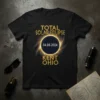 TOTAL SOLAR ECLIPSE 04.08.2024 KENT OHIO unique graphic design printed on comfortable cotton t-shirt