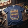 T-shirt with text "If We Get In Trouble It's My Granddaughter's Fault Because I Listened To Her Partners In Crime"