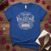 Trump Is My Valentine t-shirt design with White House graphic and decorative hearts, featuring bold typography