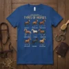 TYPES OF HORSES unique graphic design printed on comfortable cotton t-shirt