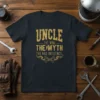 UNCLE THE MAN. THE text design featuring unique typography on quality t-shirt