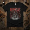 Uncle The Man The Myth The Legend skull graphic t-shirt design with wings and red lettering