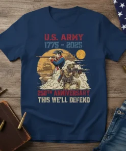 U.S. ARMY 1775 - text design featuring bold typography on quality t-shirt