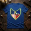 USA Haiti Heart Wings unique graphic design printed on comfortable cotton t-shirt