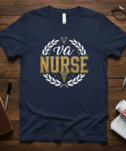 V va NURSE creative graphic design printed on comfortable cotton t-shirt
