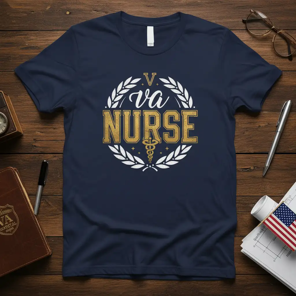 V va NURSE eye-catching design printed on durable material creating a standout t-shirt