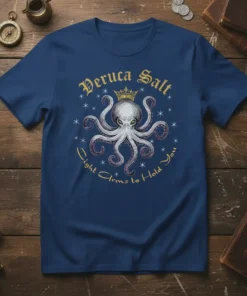 Veruca Salt Eight Arms to Hold You t-shirt featuring a crowned octopus graphic and starry background