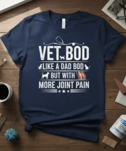 VET. BOD LIKE A text design featuring unique typography on quality t-shirt