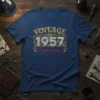 Vintage 1957 Original Parts t-shirt design with distressed text and gear graphics for a retro mechanical look