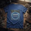 Vintage 1995 Original Parts t-shirt design with gears and clock face graphic, celebrating the birth year 1995