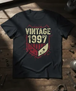 Vintage 1997 T-Shirt eye-catching graphic design printed on comfortable cotton t-shirt