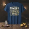 Vodka herring onion & potato unique graphic design printed on comfortable cotton t-shirt