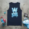 Navy tank top featuring the W ICEE logo in a dripping ice-like font with icy W graphic above