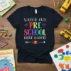 WATCH OUT PRE SCHOOL text design featuring creative typography on quality t-shirt