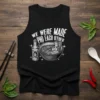 Black tank top with "We Were Made Pho Each Other" text and graphic of pho soup and sauce bottle