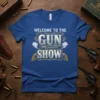 Welcome To The Gun Show t-shirt with vintage guns and western-style lettering