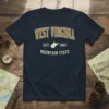 West Virginia Mountain State EST 1863 stylish graphic design printed on comfortable cotton t-shirt