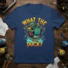 What The Duck? funny mallard duck wearing goggles on a t-shirt design