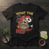 What The Pho Panda Eating Noodles creative graphic design printed on comfortable cotton t-shirt