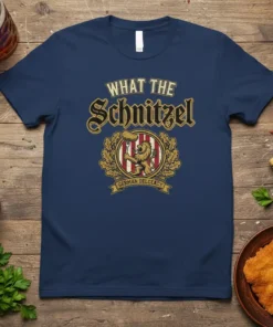WHAT THE Schnitzel GERMAN DELCLACY unique graphic design printed on comfortable cotton t-shirt