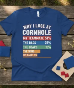 WHY I LOSE AT text design featuring unique typography on quality t-shirt