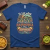 Will play THE HARMONICA FOR TACOS t-shirt design with mariachi band, tacos, and harmonicas in a colorful graphic