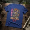 Year of the Dragon 2024 t-shirt with a colorful dragon graphic and Chinese text 龍年 and 2024