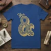 Yes Ampersand stylish graphic design printed on comfortable cotton t-shirt