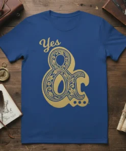 Yes Ampersand stylish graphic design printed on comfortable cotton t-shirt