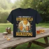 Yes, I Do Have A Retirement Plan I Plan On Beekeeping t-shirt with beekeeper graphic and honeybees