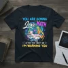 T-shirt featuring the quote "YOU ARE GONNA love MATH AFTER YOU MEET ME I'M WARNING YOU" with math graphics and